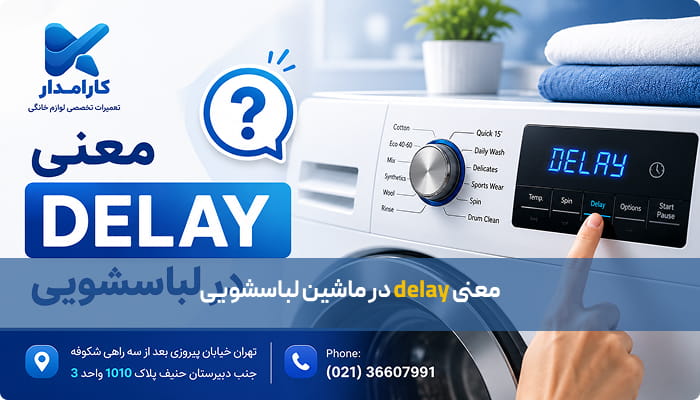 معنی delay در لباسشویی